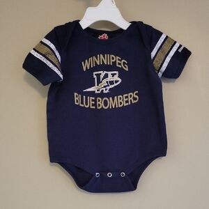 Reebok navy Winnipeg Blue Bombers onesie/bodysuit
